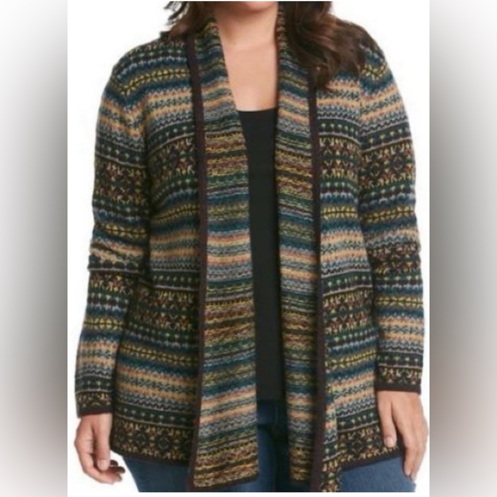 Ruff Hewn Multicolor Patterned Cardigan - Picture 8 of 8